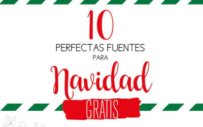 Fuentes tipográficas para Navidad