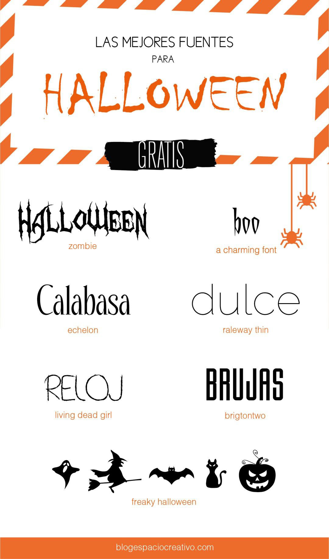 Fuentes para Halloween