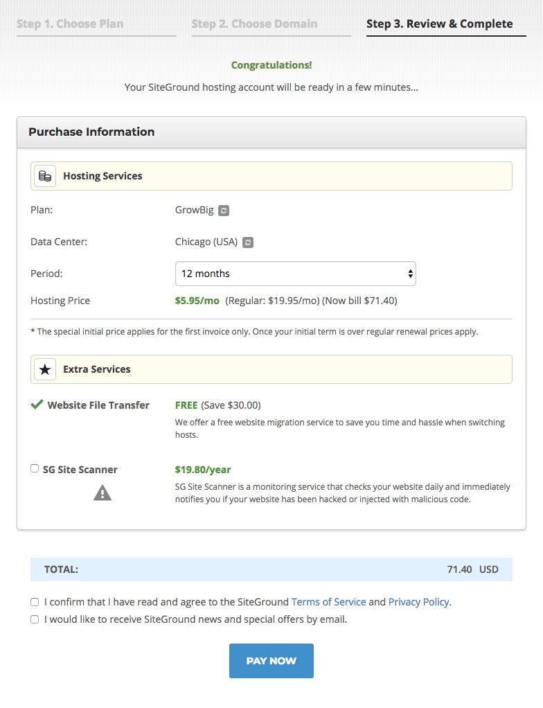 Crea tu blog con SiteGround | blogespaciocreativo.com